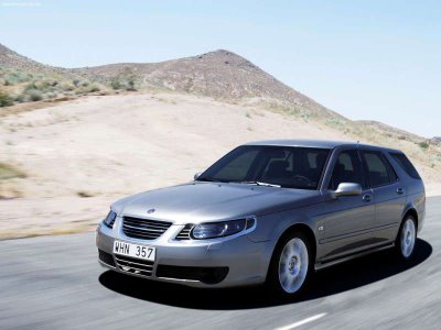 The Saab 95 Sport Estate is a very photogenic vehicle and has the performance to match the looks.