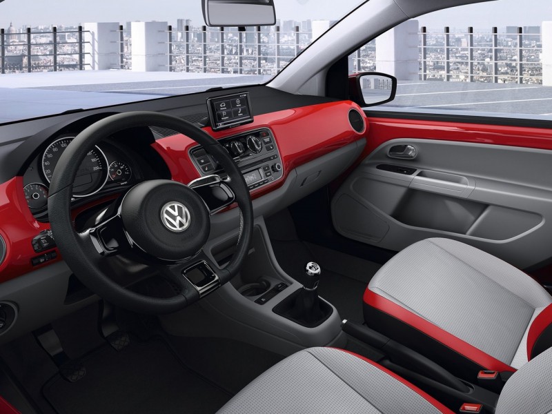 Volkswagen Up interiors are as stylish as the car's bigger siblings.
