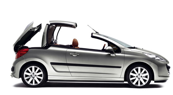 When the sun's out, you can drop the roof on the Peugeot 207CC and come out to play.