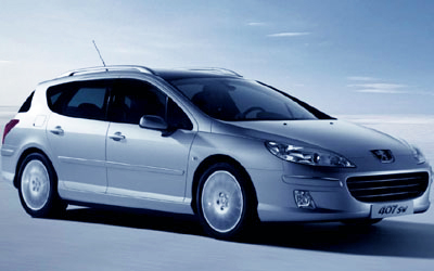 The Peugeot 407 Touring is a very comfortable family vehicle for long journeys - or short ones.