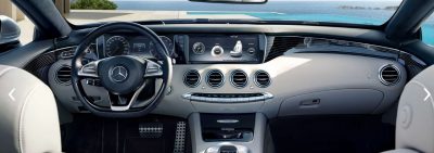 Interior of the Mercedes Benz 2017 S Class Cabriolet .